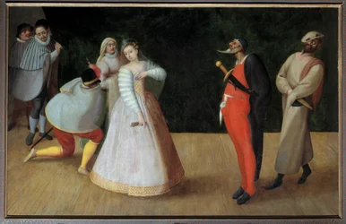 The Comedian Isabelle Andreini with the Gelosi in Paris