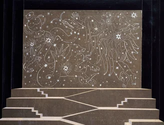 Scenography by Frantisek Kysela for The Magic Flute by Wolfgang Amadeus Mozart