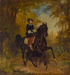 Empress Elisabeth of Austria on Horseback