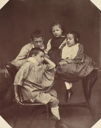 Alfons, Eugen, Marie, and Hermine Antoine, 1850s-60s