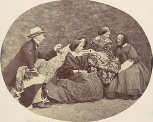Mathias Höusermann, Marie Antoine, Elise Höusermann, and Pepe Wöss, 1850s-60s