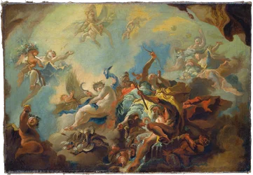 The Four Elements, Preparatory Study for a Painted Ceiling (Allegory of Time?)