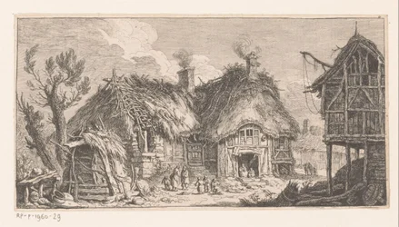 Women and children at a farm (Suite of landscapes)