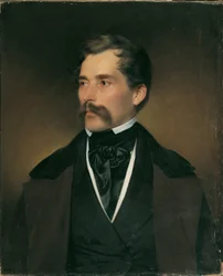 Portrait of a Gray-Haired Man with Mustache