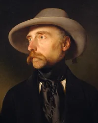 Portrait of painter Franz Wipplinger (1762-1812), painting by Franz Eybl