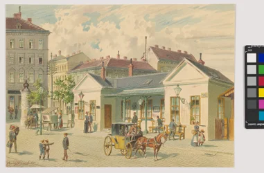 Inscribed: “Gumpendorfer Line”