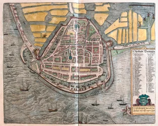 Enkhuizen, Netherlands (engraving)