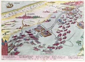 Naval Combat off the Coast of The Hague between the Beggars of the Sea and the Spanish in 1573
