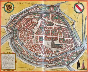 Plan of Strasbourg (Argentoratum), France