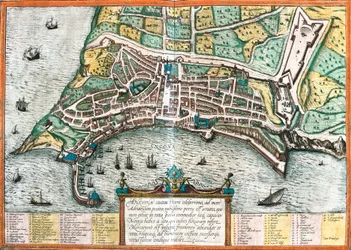 Plan of Ancona (Ancona), Italy