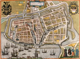 Plan of Emden, Germany