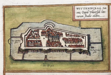 View of the City of Wittenberg in Germany