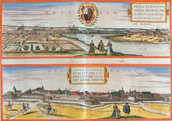 Views of Dresden and Leipzig, Germany