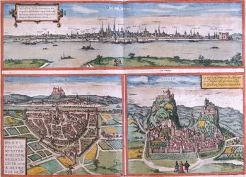 Views of Mainz, Würzburg, Germany and Sion in Switzerland