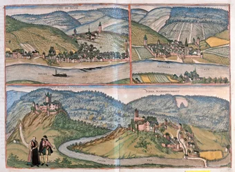 Zell An Der Mosel, Bernkastel-Kues, Manderscheid, Germany (engraving)