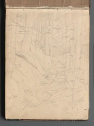 Album with Views of Rome and Surroundings, Landscape Studies, page 01a: Roman Landscape