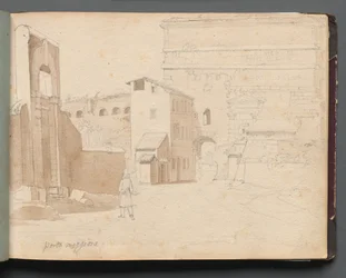 Album with Views of Rome and Surroundings, Landscape Studies, page 11a: Porta Maggiore