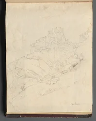 Album with Views of Rome and Surroundings, Landscape Studies, page 14a: Cervera