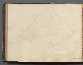 Album with Views of Rome and Surroundings, Landscape Studies, page 20b: Cervera
