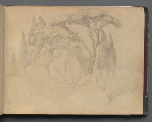 Album with Views of Rome and Surroundings, Landscape Studies, page 29a: Landscape Study