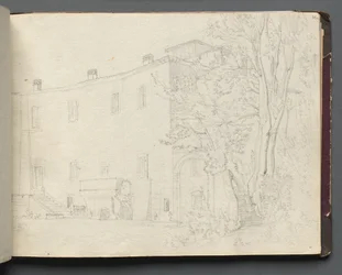 Album with Views of Rome and Surroundings, Landscape Studies, page 31a: Roman Architectural Study