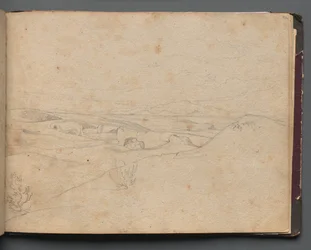 Album with Views of Rome and Surroundings, Landscape Studies, page 40a: Roman Landscape
