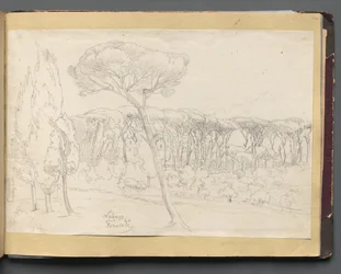 Album with Views of Rome and Surroundings, Landscape Studies, page 46a: Frascati
