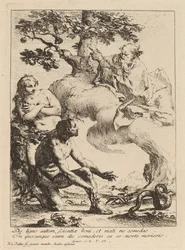 God Commanding Adam and Eve