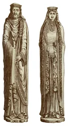 Clovis I and Clotilde His Wife, 12th century, 1870