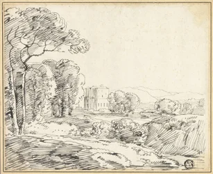 Landscape, House in Park