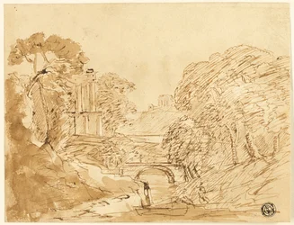 Landscape with Bridge and Ruins