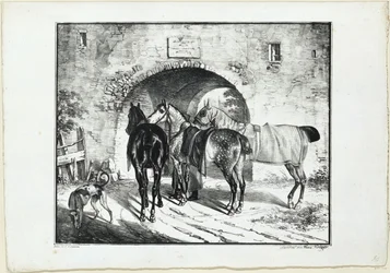 Three Horses at the Gateway
