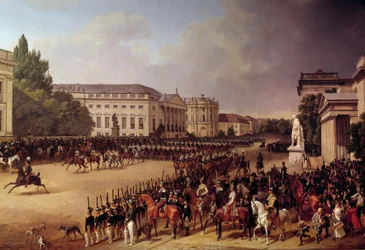Military Parade Opera Square in Berlin