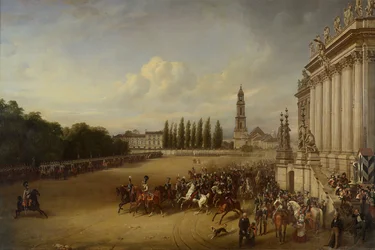 Parade in Potsdam in the Year 1817