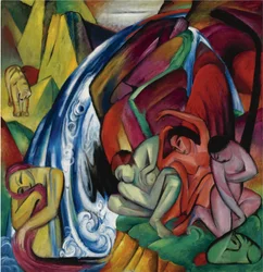 The Waterfall. Women under a Waterfall, 1912