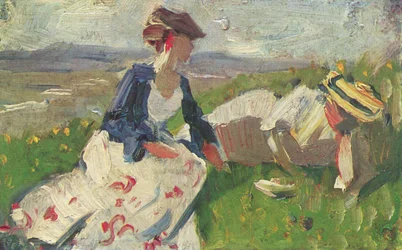 Two Women on the Hillside