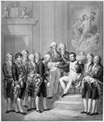 Napoleon (1769-1821) Granting the Constitution to the Duchy of Warsaw, 1843