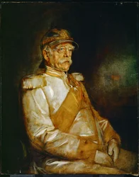 Prince Otto von Bismarck in Uniform with Prussian Helmet