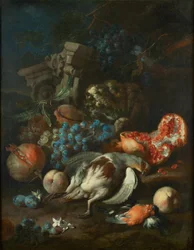 Still Life with Dead Partridge and Bullfinch