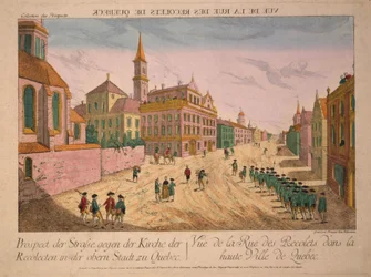 View of the Rue des Recolets of Quebec