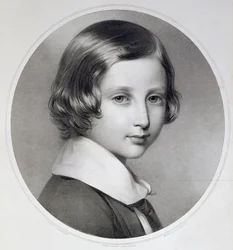 Albert, Prince of Wales (1841-1910), original engraved by Thomas Fairland, published by M. and N. Hanhart, 1852