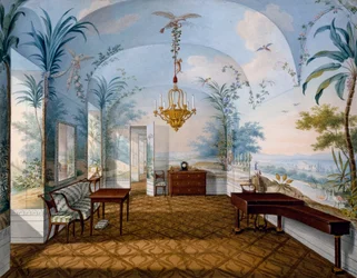 Painting hall, Schoenbrunn Palace known as Marian Hall