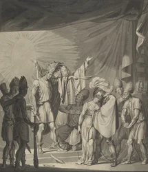 Sun King Anointing a Bound Couple, from August von Kotzebue