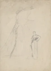 Drapery Study with Leopard Skin