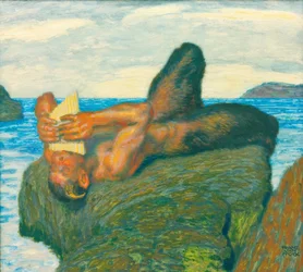 Faun Playing Syrinx by the Sea