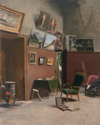The studio of the artist at Rue Furstenberg