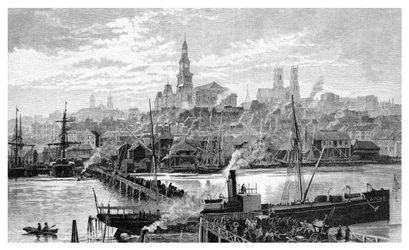 Darling Harbour, from Pyrmont, Sydney, New South Wales, Australia