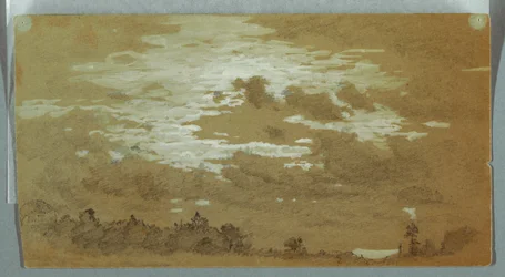 Cloudy Sky over a Wooded Ridge, Niagara