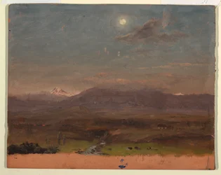 Colombia or Ecuador, Mountains, Moonlight