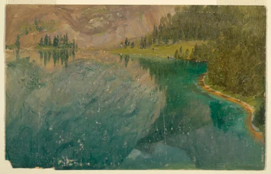Alpine Lake, Bavaria or Switzerland, 1868